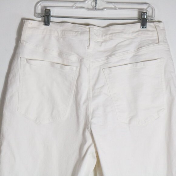 Madewell The Perfect Vintage Wide Leg Crop Jeans Womens 29 Tile White High Rise - Picture 8 of 8